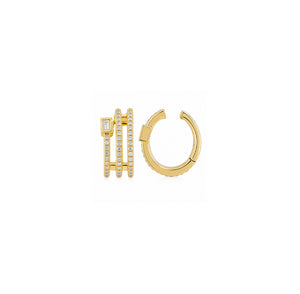 Triple Band Diamond Ear Cuff