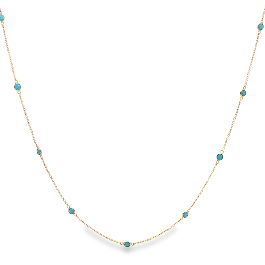 Turquoise Station chain Necklace