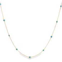 Turquoise Station chain Necklace