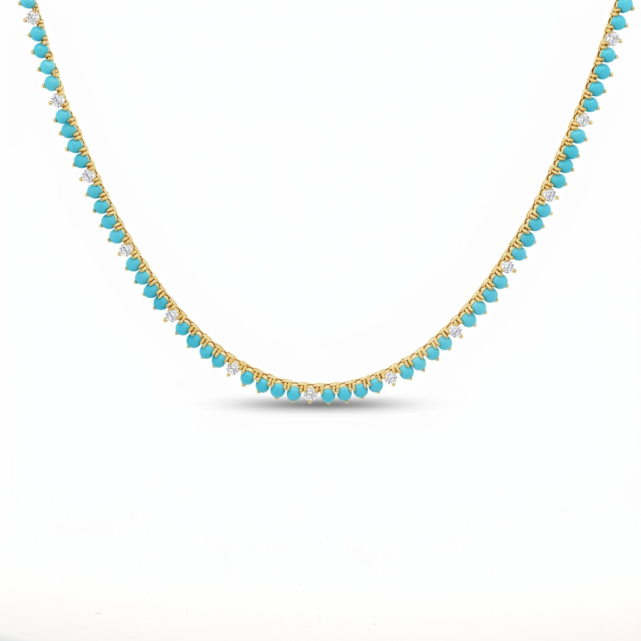 Turquoise Tennis Necklace