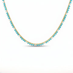 Turquoise Tennis Necklace