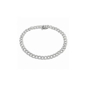 Diamond Pavé Curb Chain Bracelet