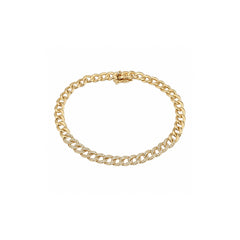 Diamond Pavé Curb Chain Bracelet